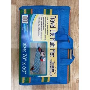 Texsport 14302 Travel Lite Rainbow Heavy Duty Multi Mat, 78" x 60" New
